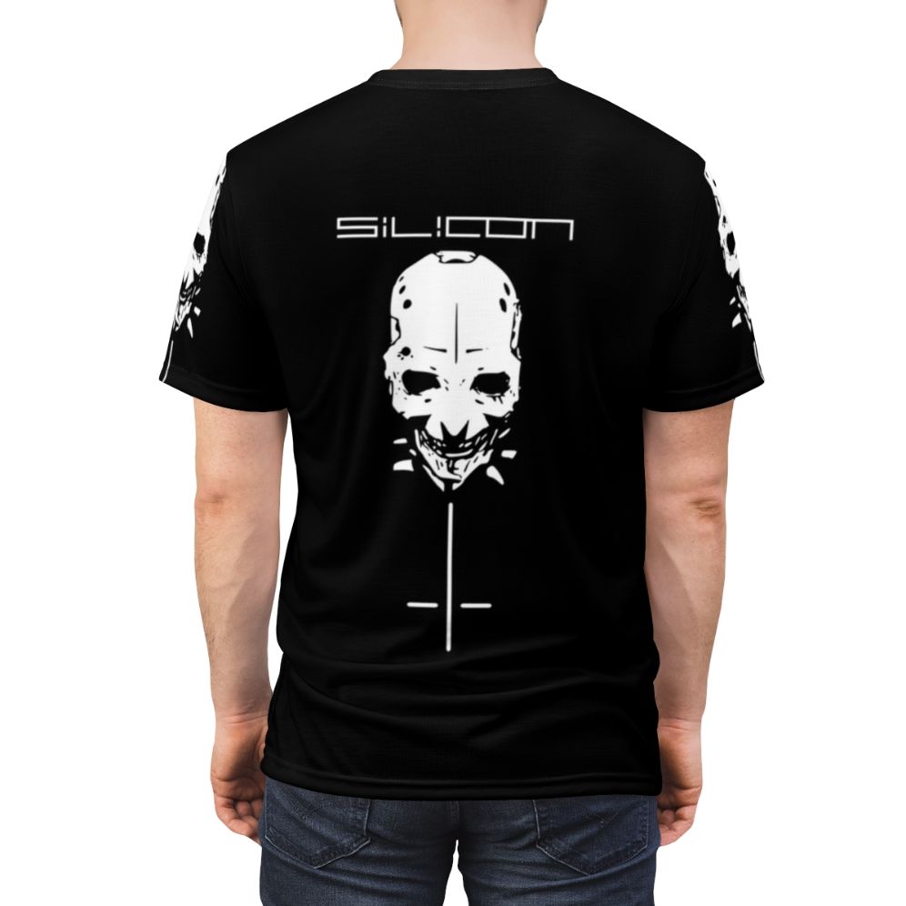 Sidonia-inspired Blame T-shirt with a subtle manga/anime design featuring elements from the works of Tsutomu Nihei. - men back