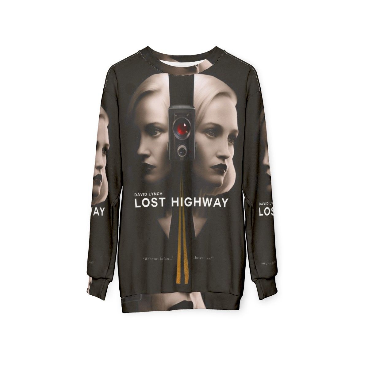 "Lost Highway" David Lynch movie-inspired sweatshirt - hanging