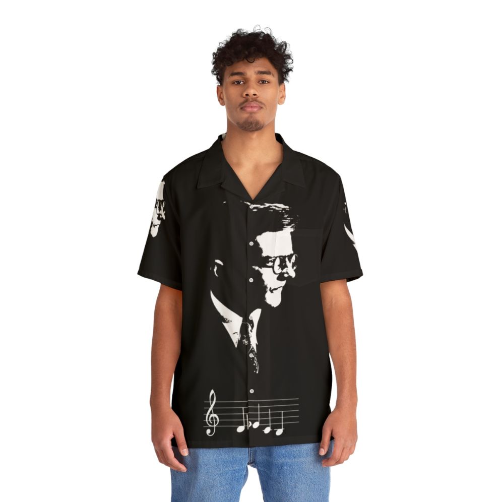 Dmitri Shostakovich inspired musical notes Hawaiian shirt - People Front