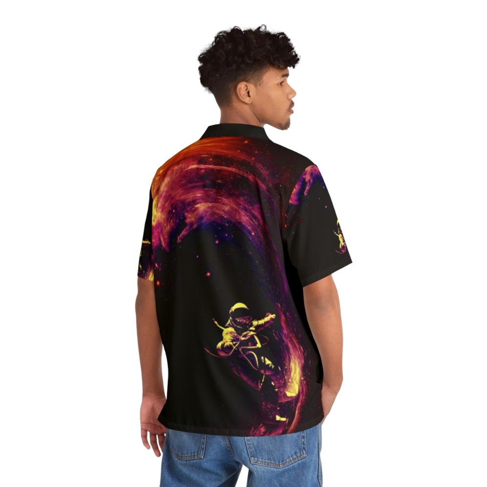 Cosmic Surfer Space Hawaiian Shirt - People Back