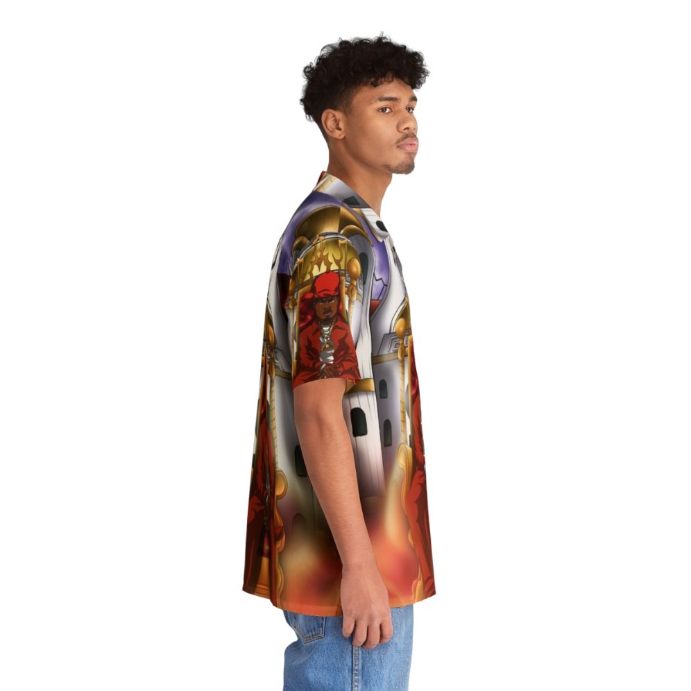 Vibrant abstract anime-inspired Hawaiian shirt - People Pight