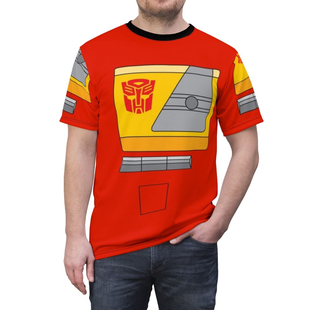 Transformers Blaster Inspired Retro 80s Graphic T-Shirt - men front