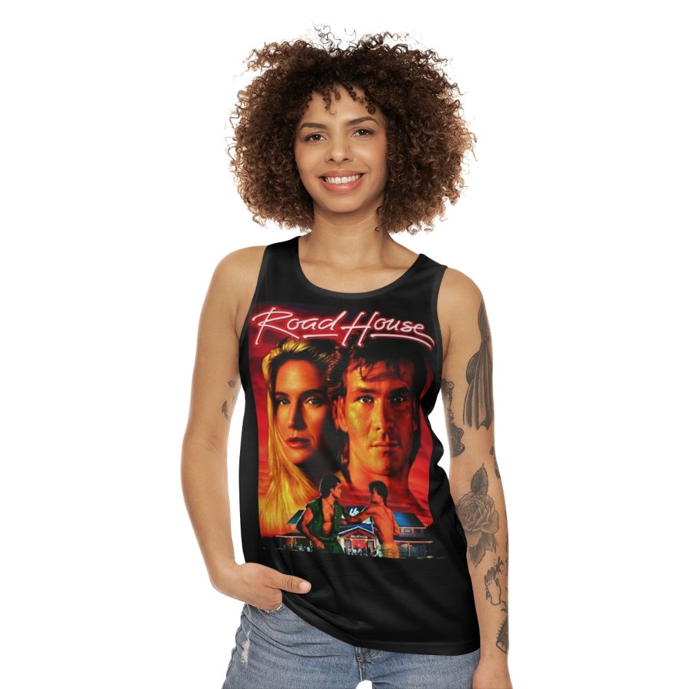 Roadhouse movie-inspired unisex tank top - women