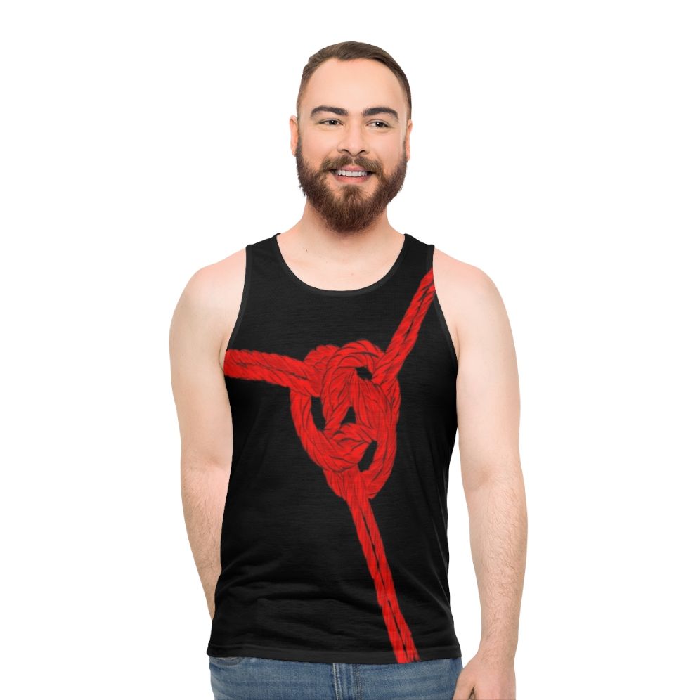 Tri Hex Unisex Tank Top for Rope Bondage and BDSM - men