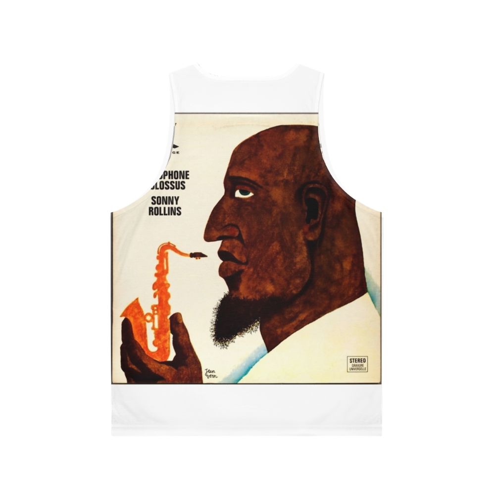 Sonny Rollins Jazz Saxophone Colossus Unisex Tank Top - Back