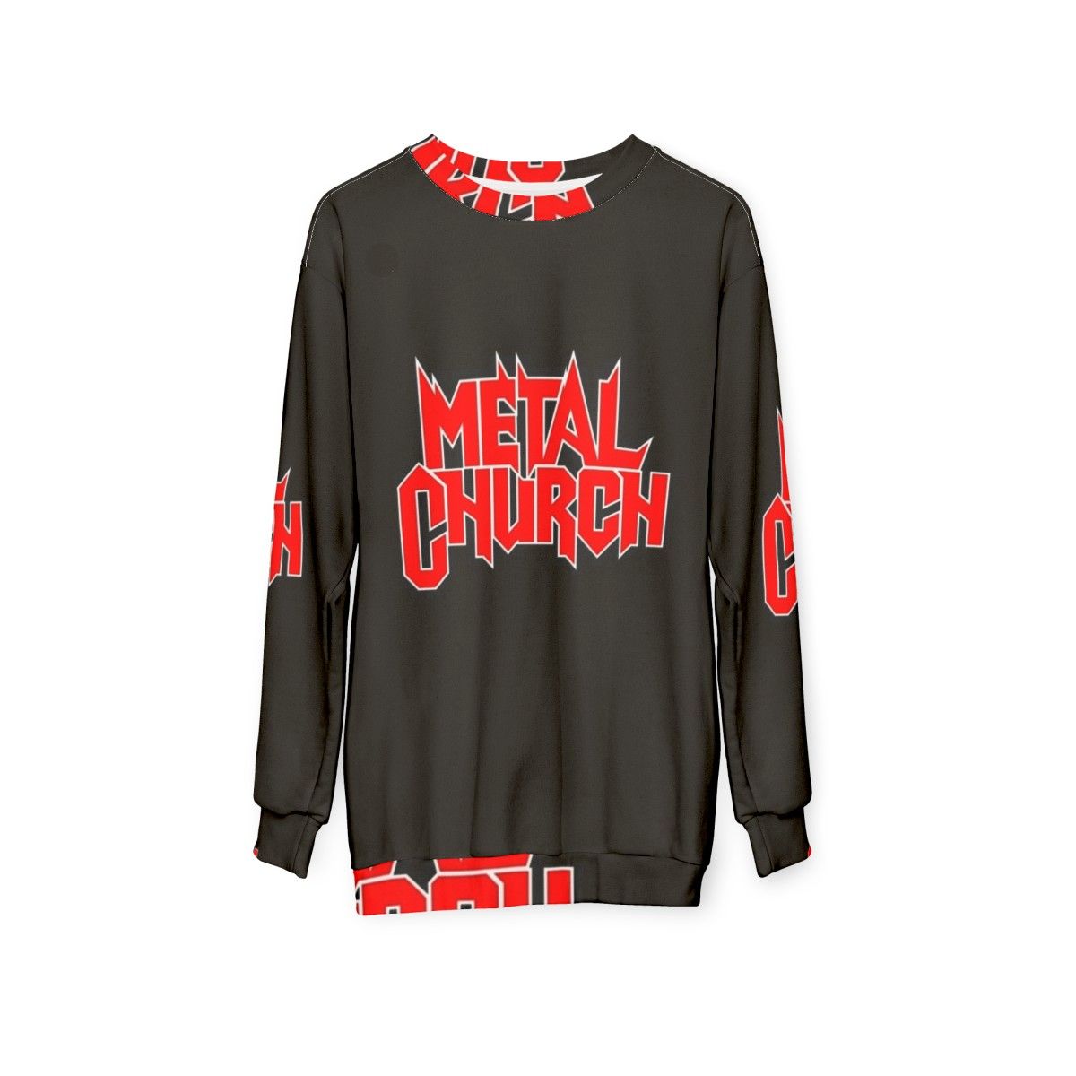 Metalchurch heavy metal band sweatshirt - hanging