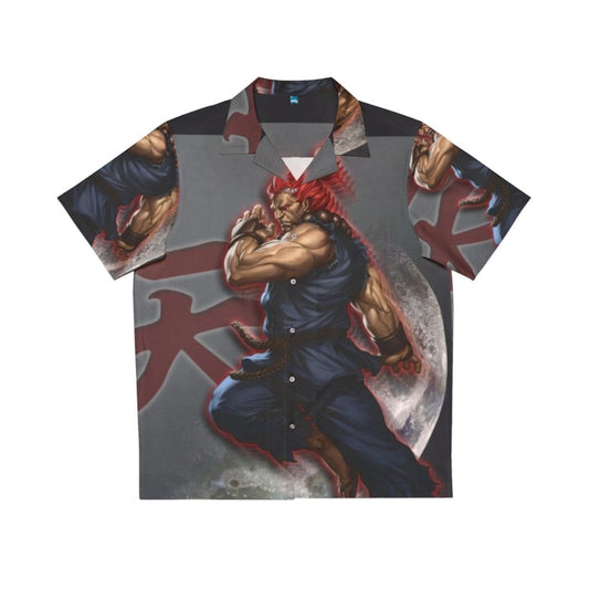 Akuma Hawaiian Shirt 2 - Tropical Print Button-Down Shirt