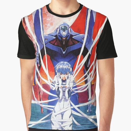 Neon Genesis Evangelion Rei Ayanami Anime Graphic T-Shirt