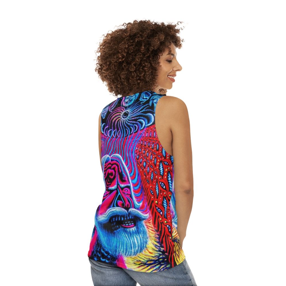 Psychedelic Rock Unisex Tank Top - women back