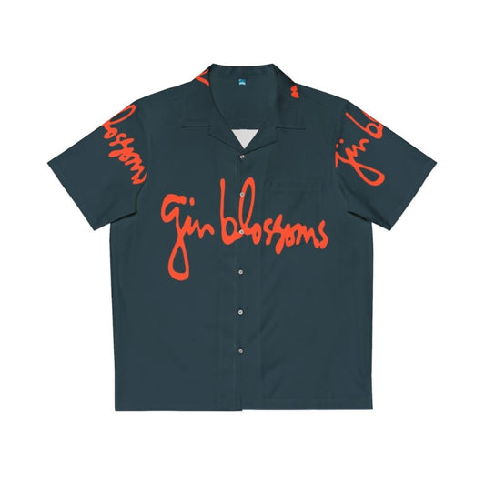 Vintage Hawaiian shirt with Gin Blossoms logo