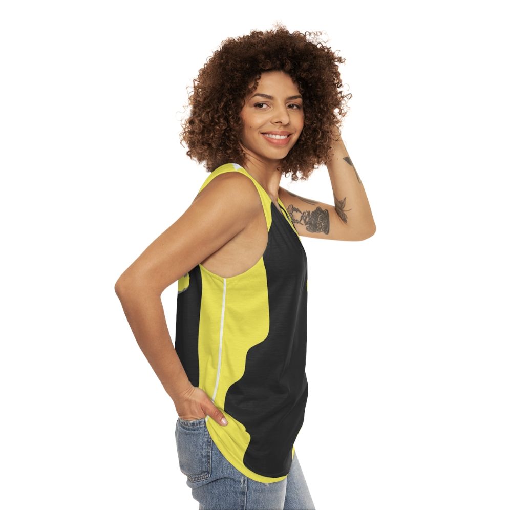 Yoko Ono inspired pop art graphic tank top - women side