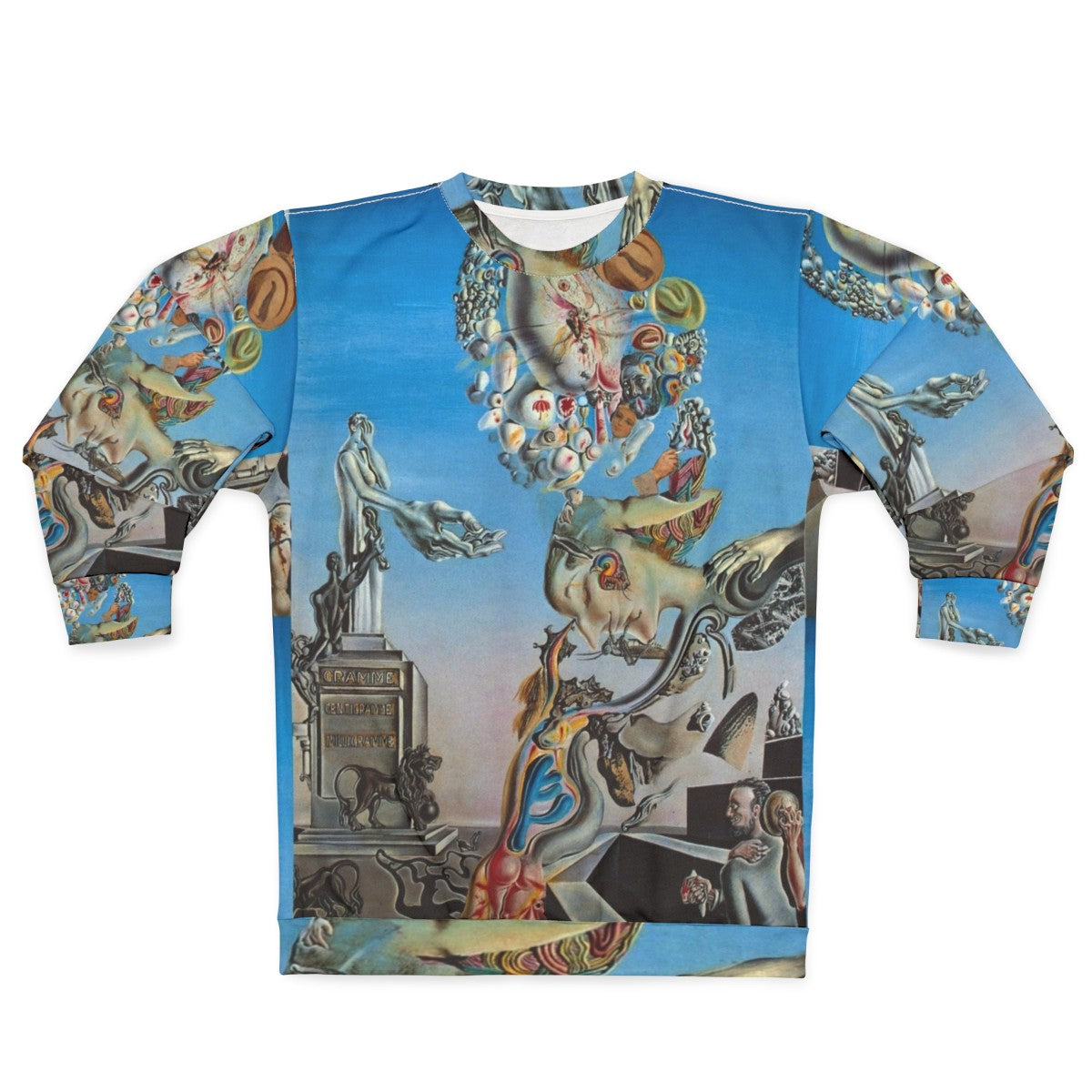 Surreal Salvador Dali-inspired desert dreamscape sweatshirt