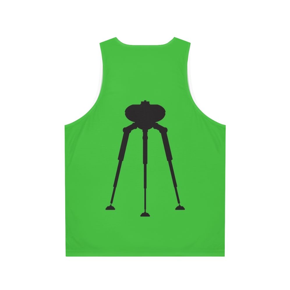 Tripod alien science fiction unisex tank top - Back