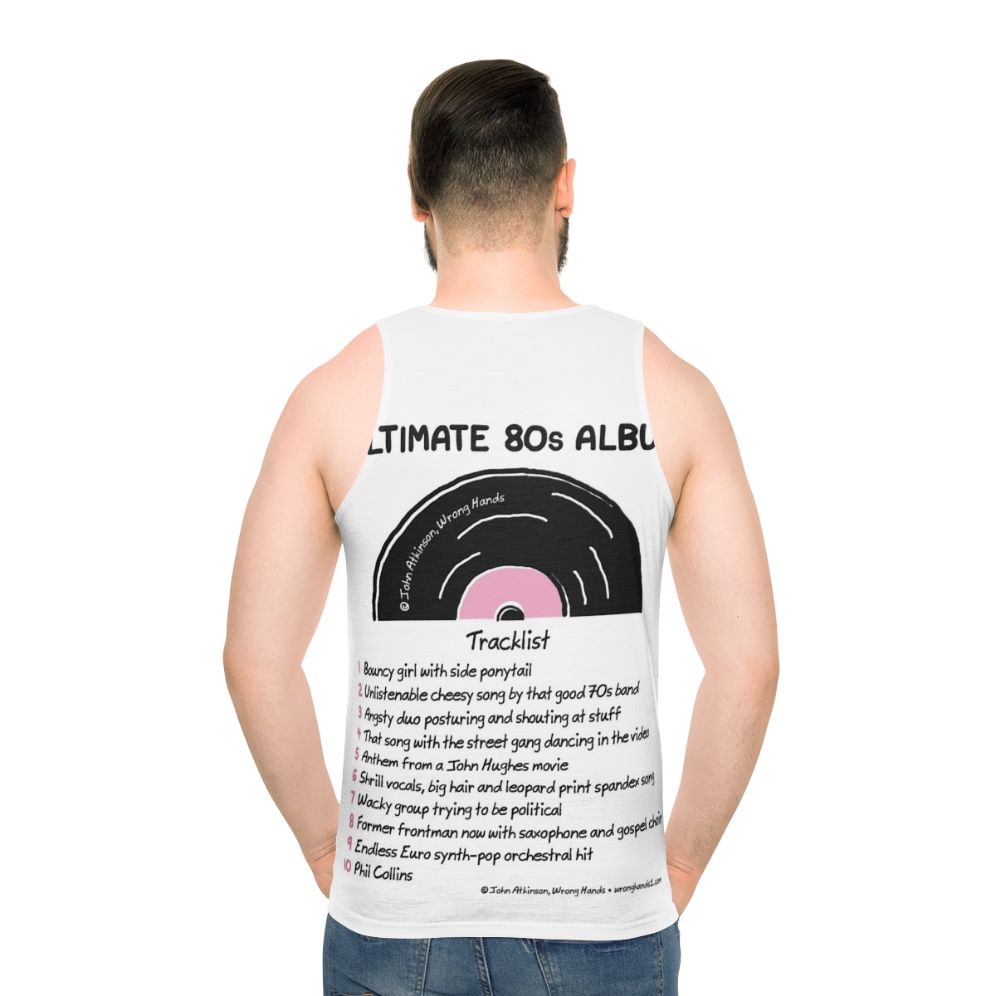 80s music unisex tank top - men back