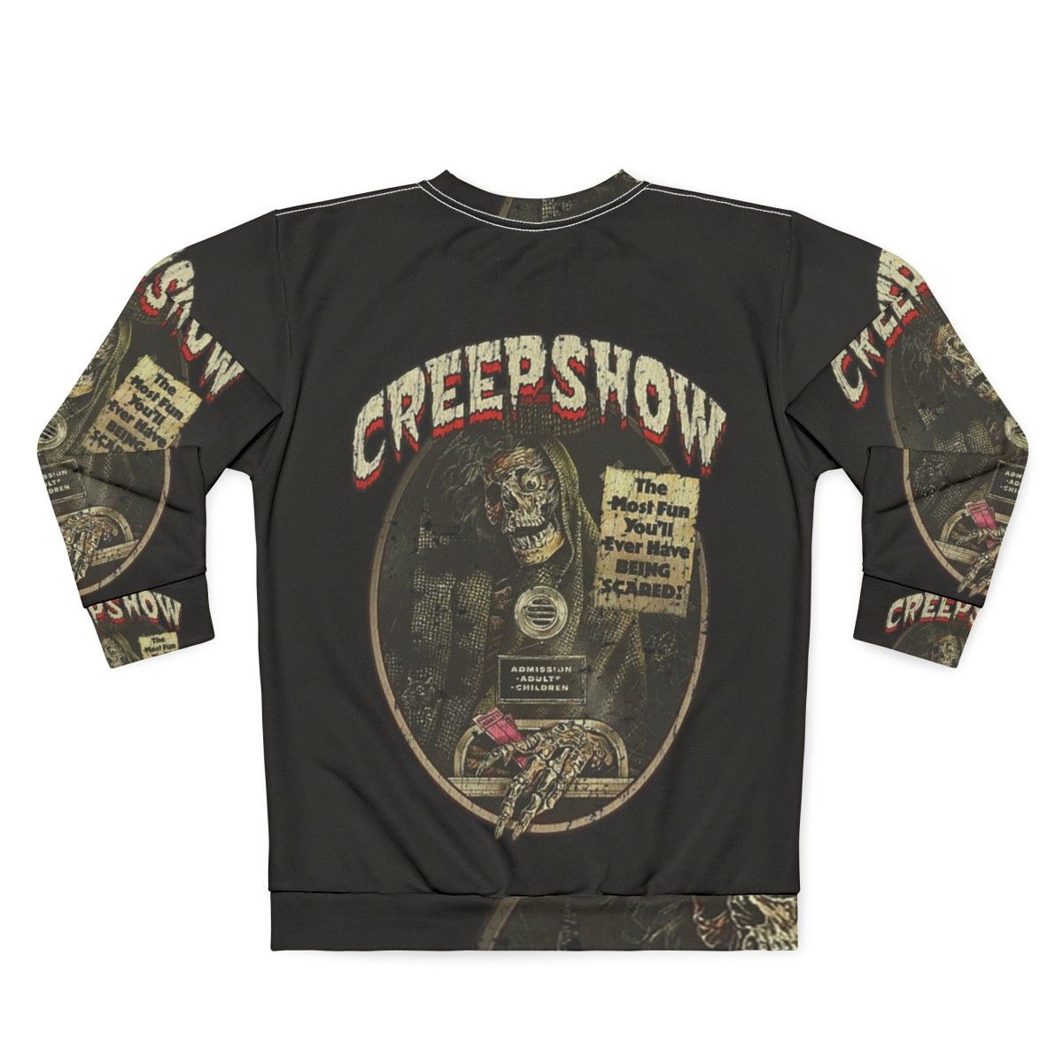 Creepshow (1982) vintage horror movie themed sweatshirt - Back