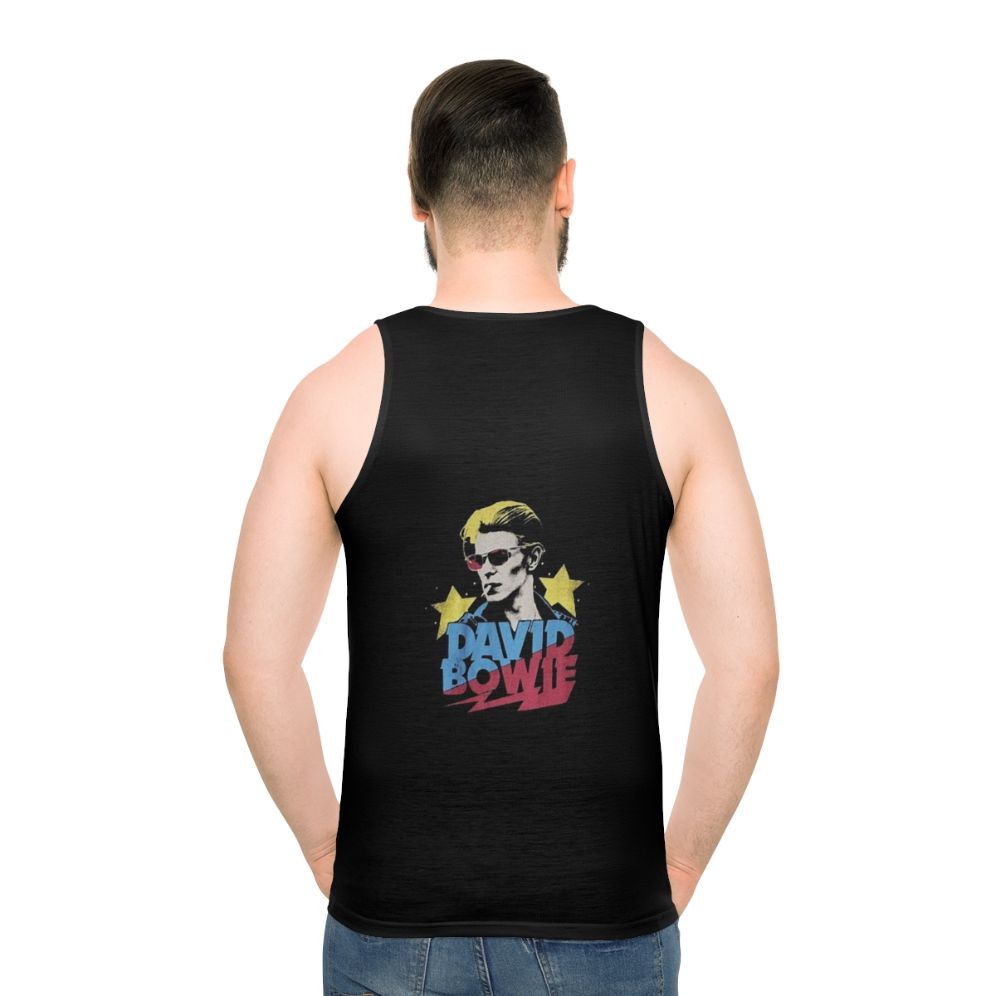 David Bowie Glam Rock Unisex Tank Top - men back