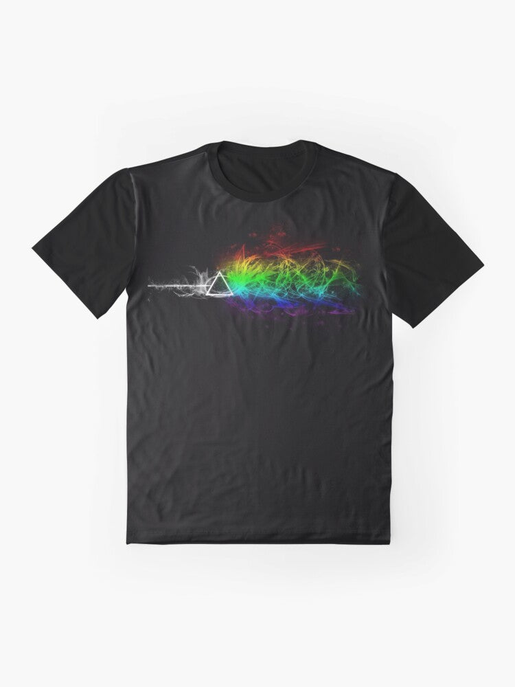 Pink Floyd - The Dark Side Of The Moon Colorful Graphic T-Shirt - Flat lay