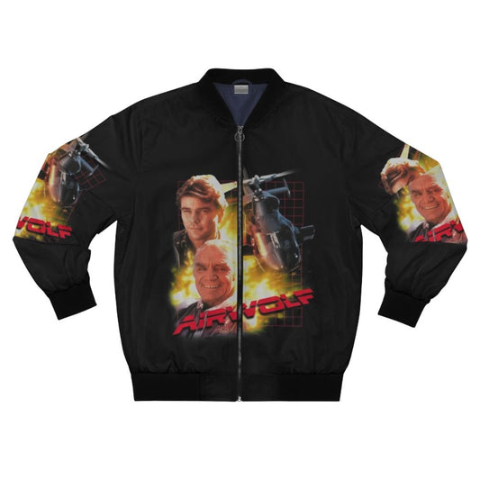 Retro Airwolf Bomber Jacket - 80s TV Series Inspired Design