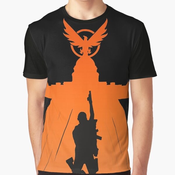 The Division video game logo graphic t-shirt