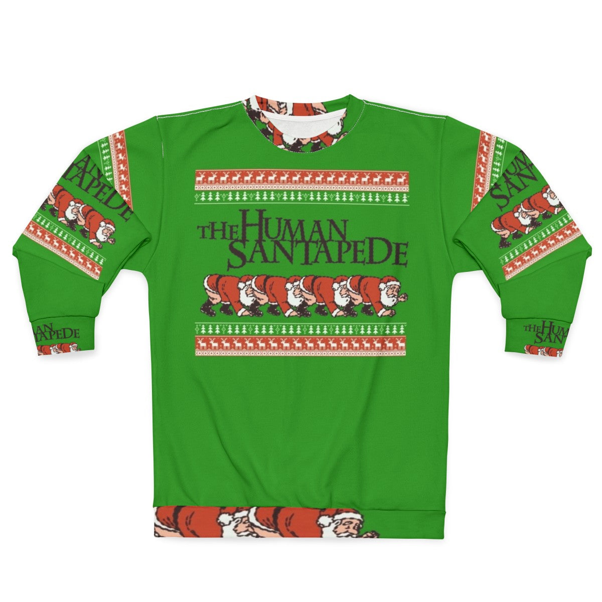 "Human Centipede" inspired Christmas sweater design