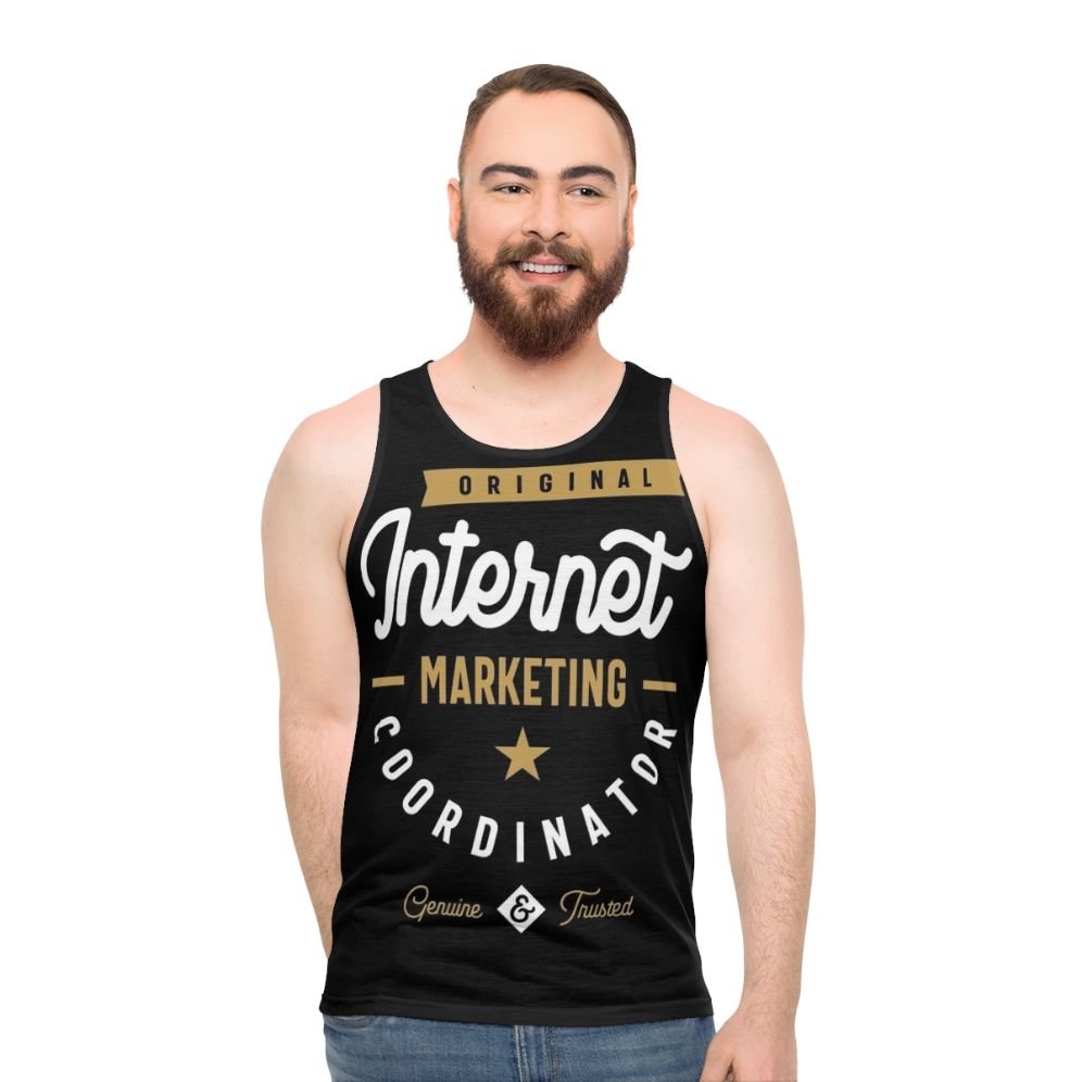 Internet Marketing Coordinator Unisex Tank Top - men