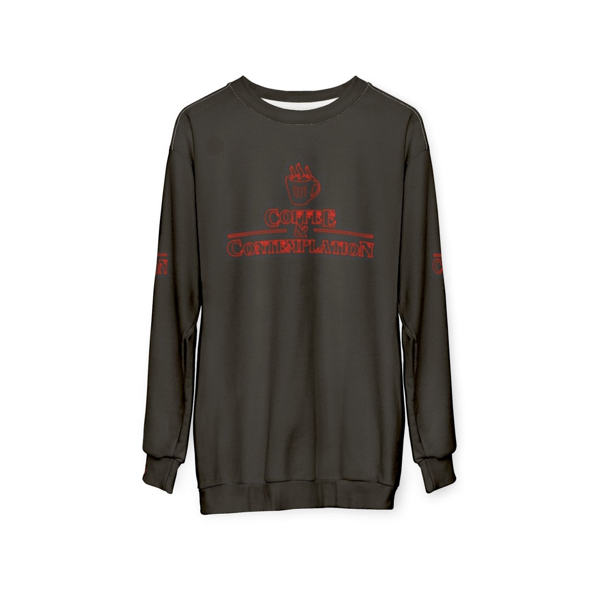 Hopper's Coffee & Contemplation Stranger Things Sweatshirt - hanging