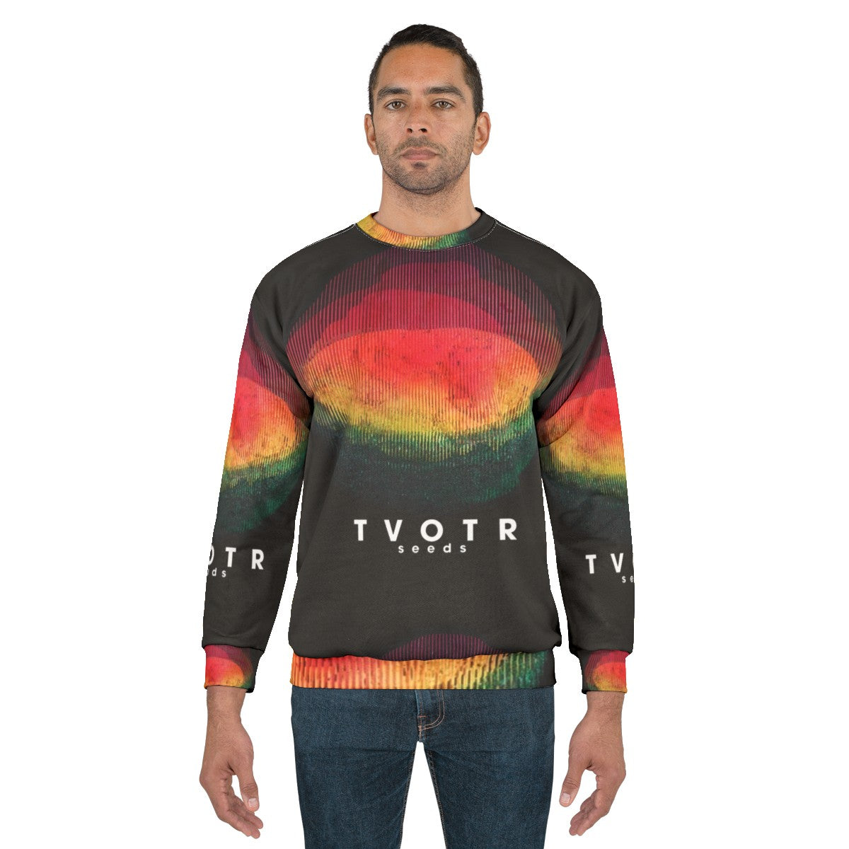 Tranpri New TV On The Tour 2022 Sweatshirt with TVOTR band logo - men