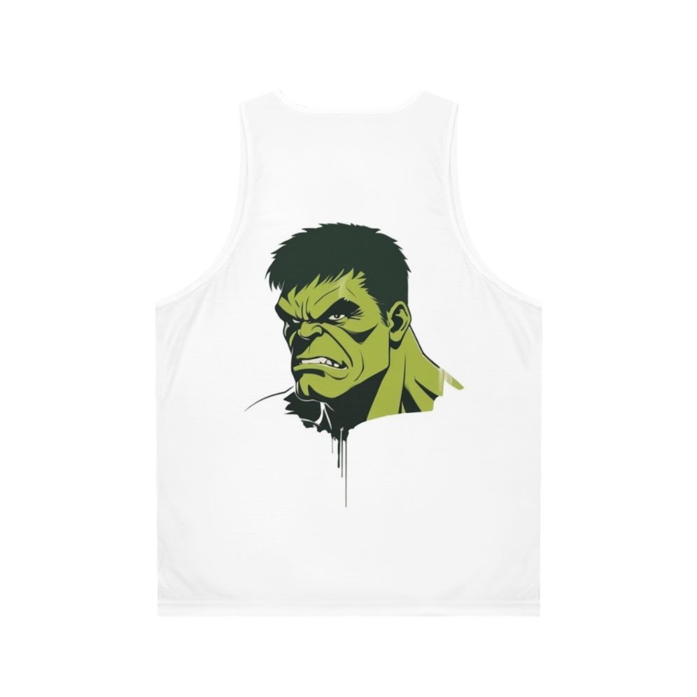 Marvel superhero unisex tank top with Hulk, Avengers, and Endgame graphics - Back