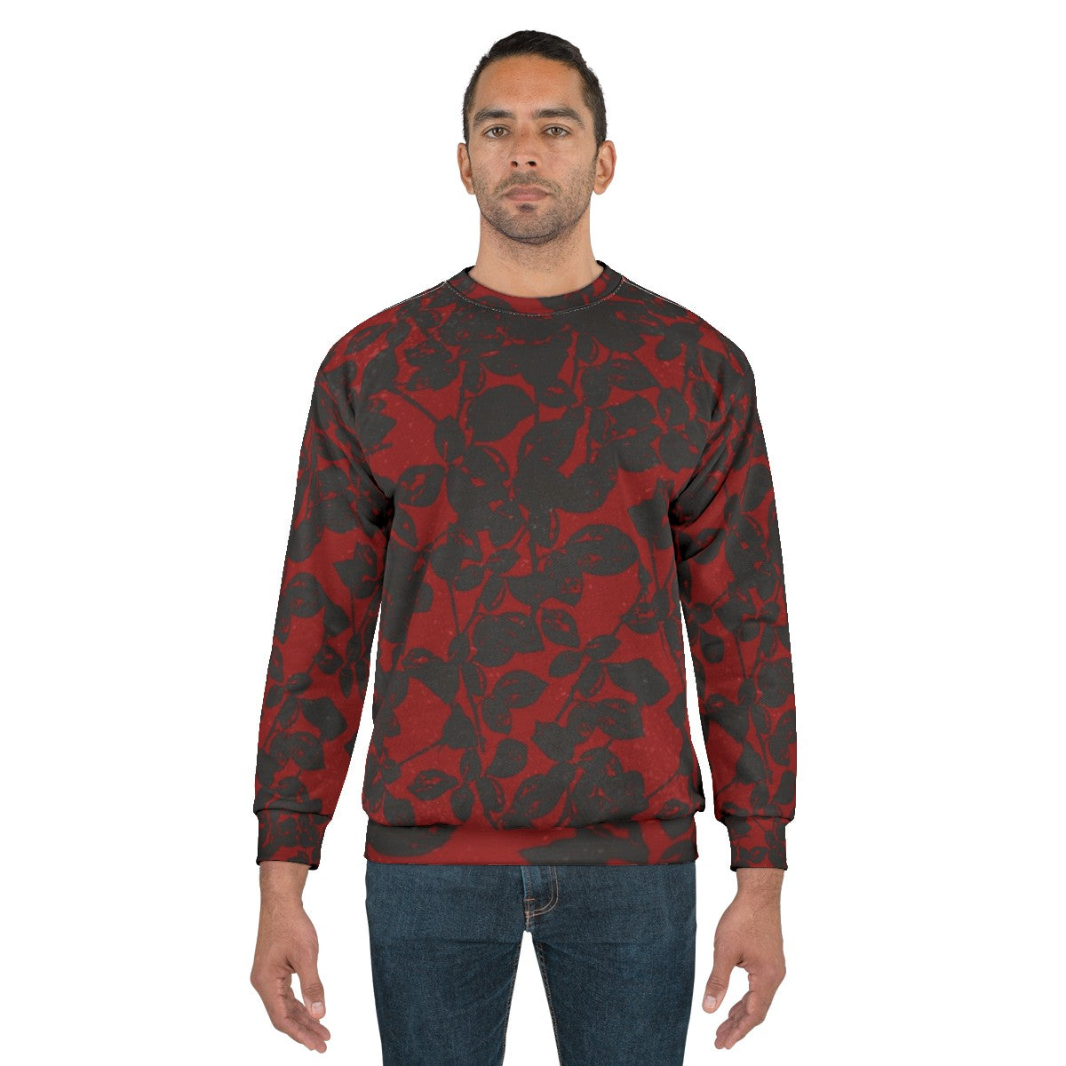 Texture Violator Black Sweatshirt with Depeche Mode Inspired Minimal Grunge Techno Style - men