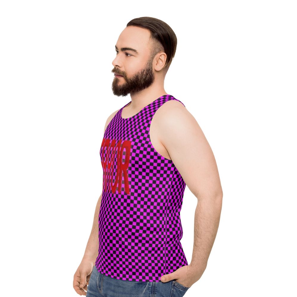 Error Texture Glitch Unisex Tank Top - men side