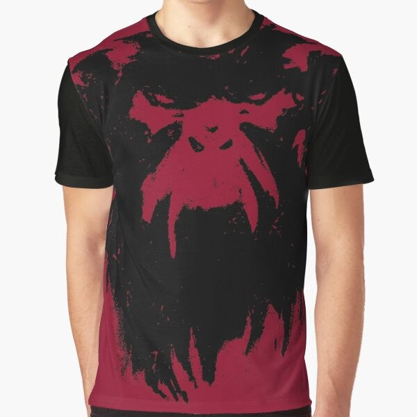 12 Monkeys movie graphic t-shirt featuring the iconic wall drawing design by Terry Gilliam