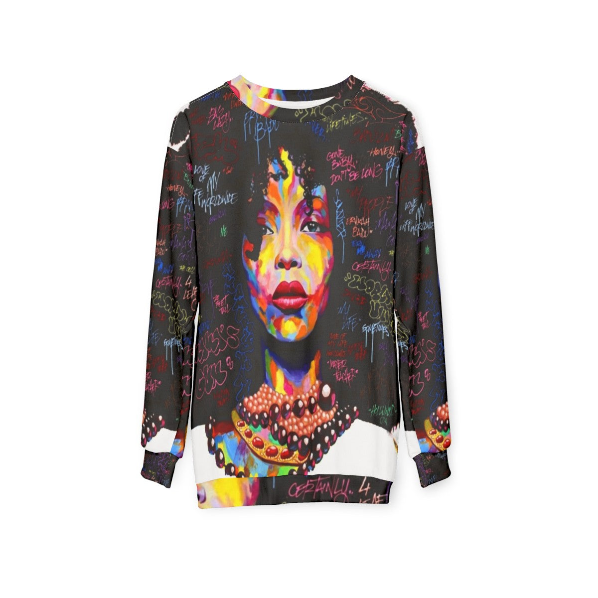 Graffiti-inspired hip hop sweatshirt - hanging