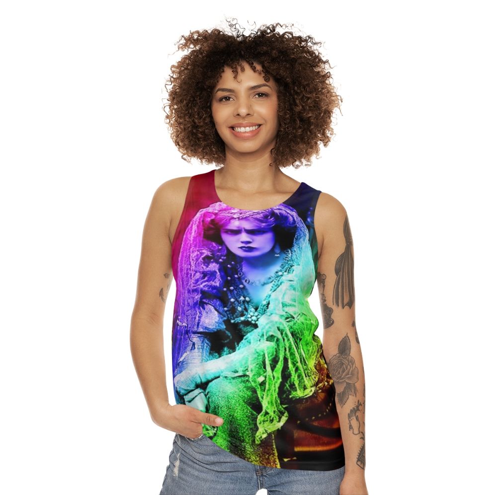 Vampire Unisex Tank Top with Abstract Nature Designs - women