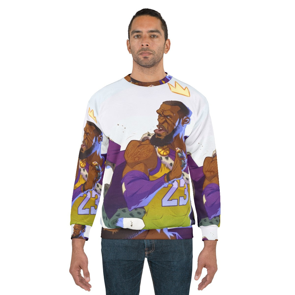 The King Sweatshirt 2 featuring a basketball design - men