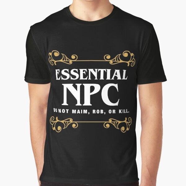 Dungeons & Dragons NPC Non-Playable Character Gaming Graphic T-Shirt