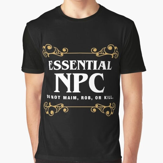 Dungeons & Dragons NPC Non-Playable Character Gaming Graphic T-Shirt