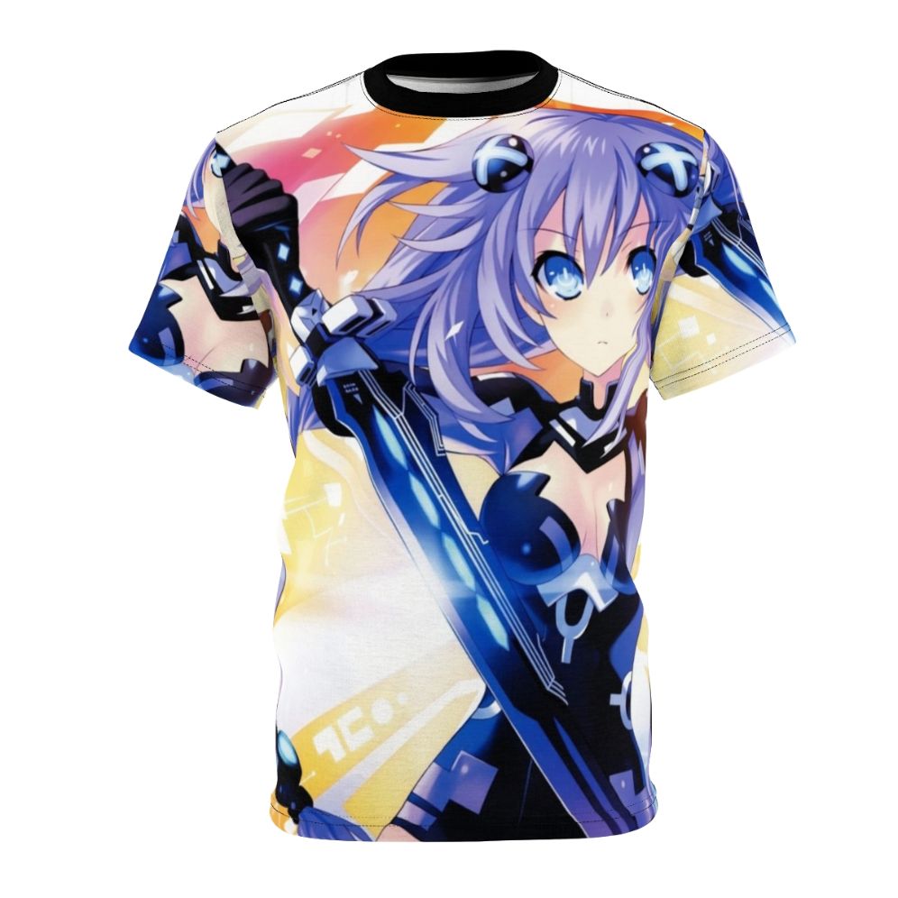 Stylish Neptunia-themed t-shirt with Purple Heart and Neptune graphics