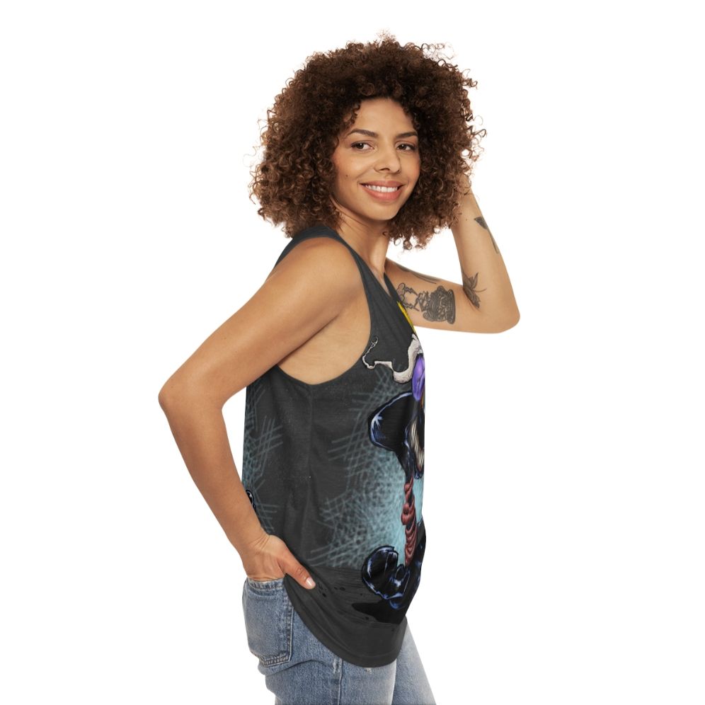 Unisex 90s grunge style tank top - women side