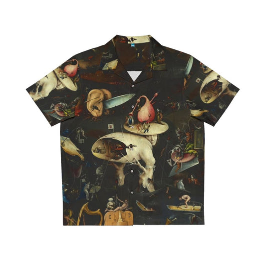 Hieronymus Bosch inspired surreal fantasy Hawaiian shirt