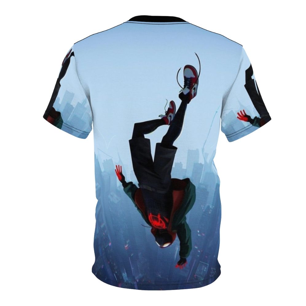 Unique Miles Morales spider-man themed t-shirt design - Back