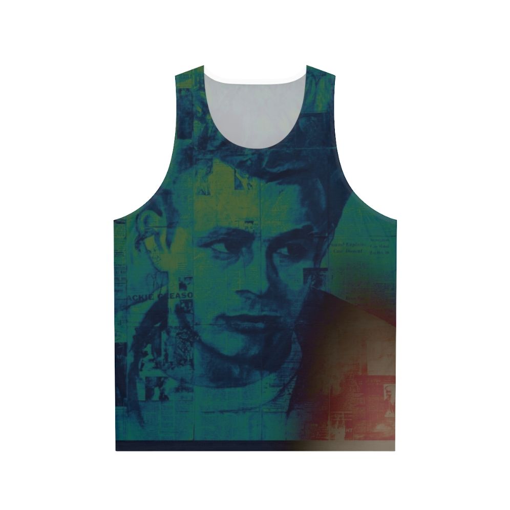 Unisex tank top with rebel chic celebrity inspired design