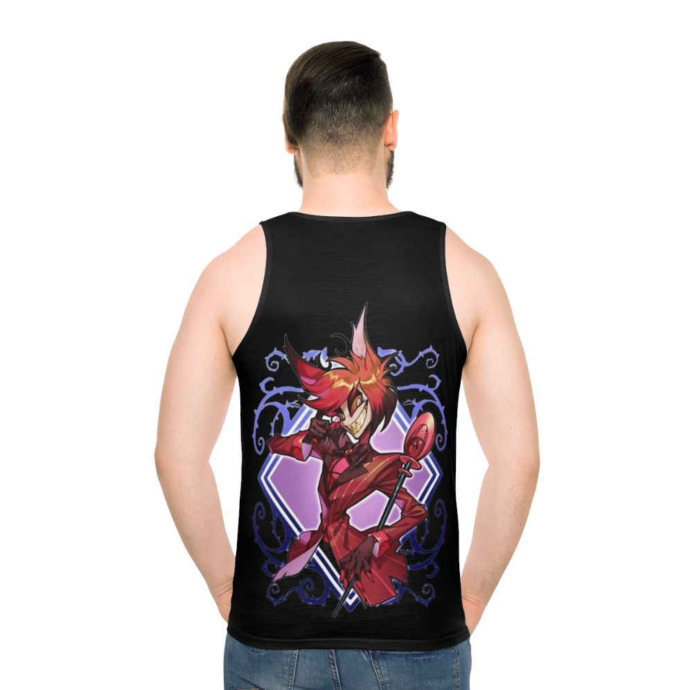 Hazbin Hotel Alastor Unisex Tank Top - men back