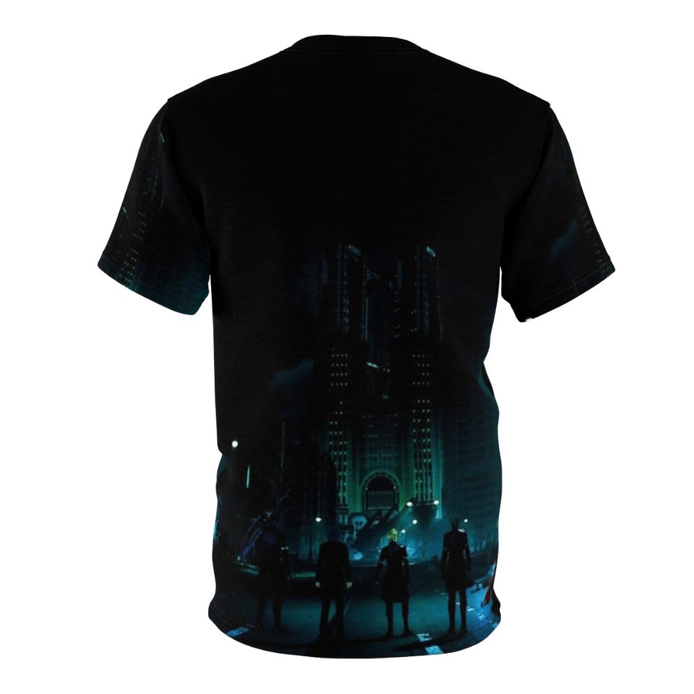 Glaive Inspired T-Shirt featuring Final Fantasy characters and design elements - Back