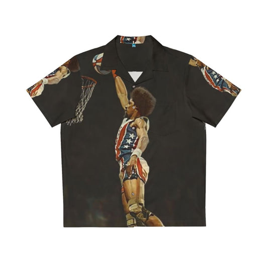 Dr. J Hawaiian Shirt featuring iconic basketball player Julius Erving