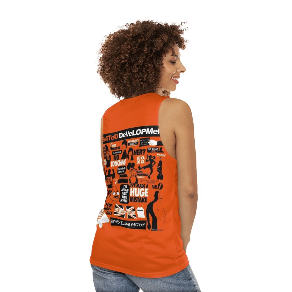 Unisex Arrested Development Tank Top - women back