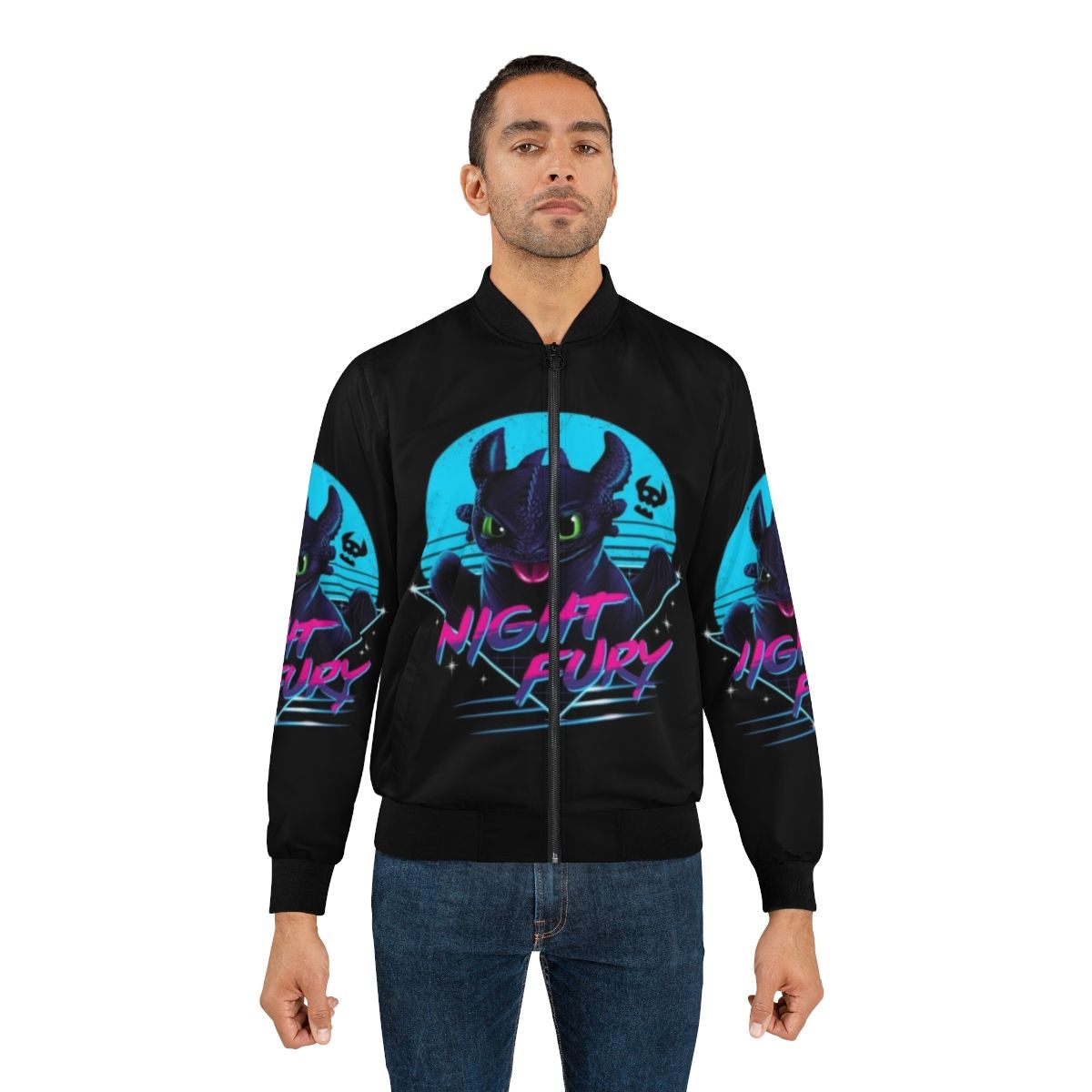 Toothless Night Fury bomber jacket from the movie How to Train Your Dragon - Lifestyle