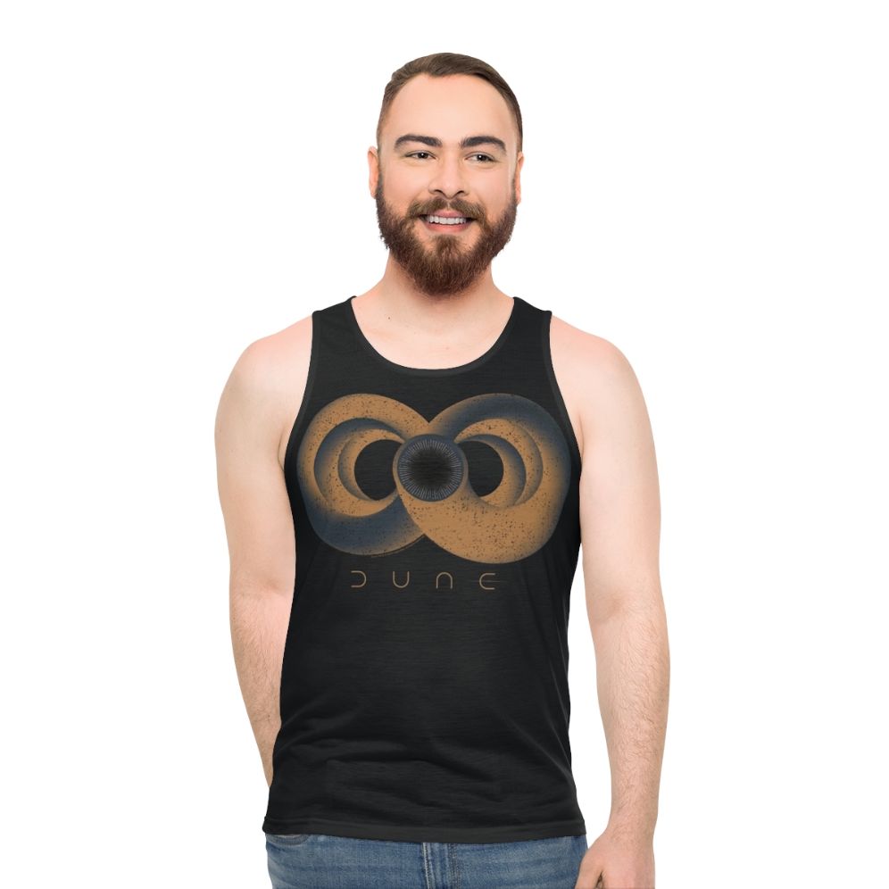 Vintage Dune Sandworm Graphic Unisex Tank Top - men