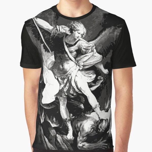 Saint Michael Archangel Catholic Patron Saint Graphic T-Shirt