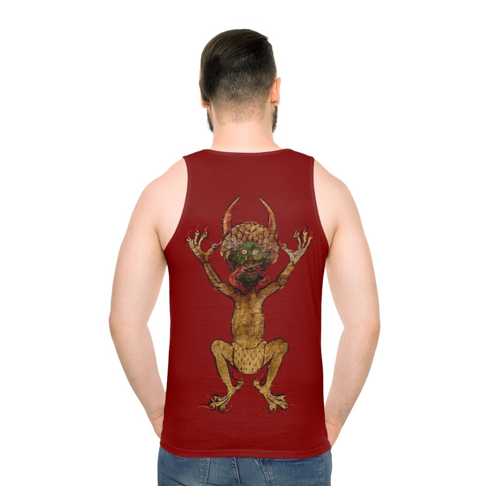 Codex Gigas Devil's Bible Unisex Tank Top - men back