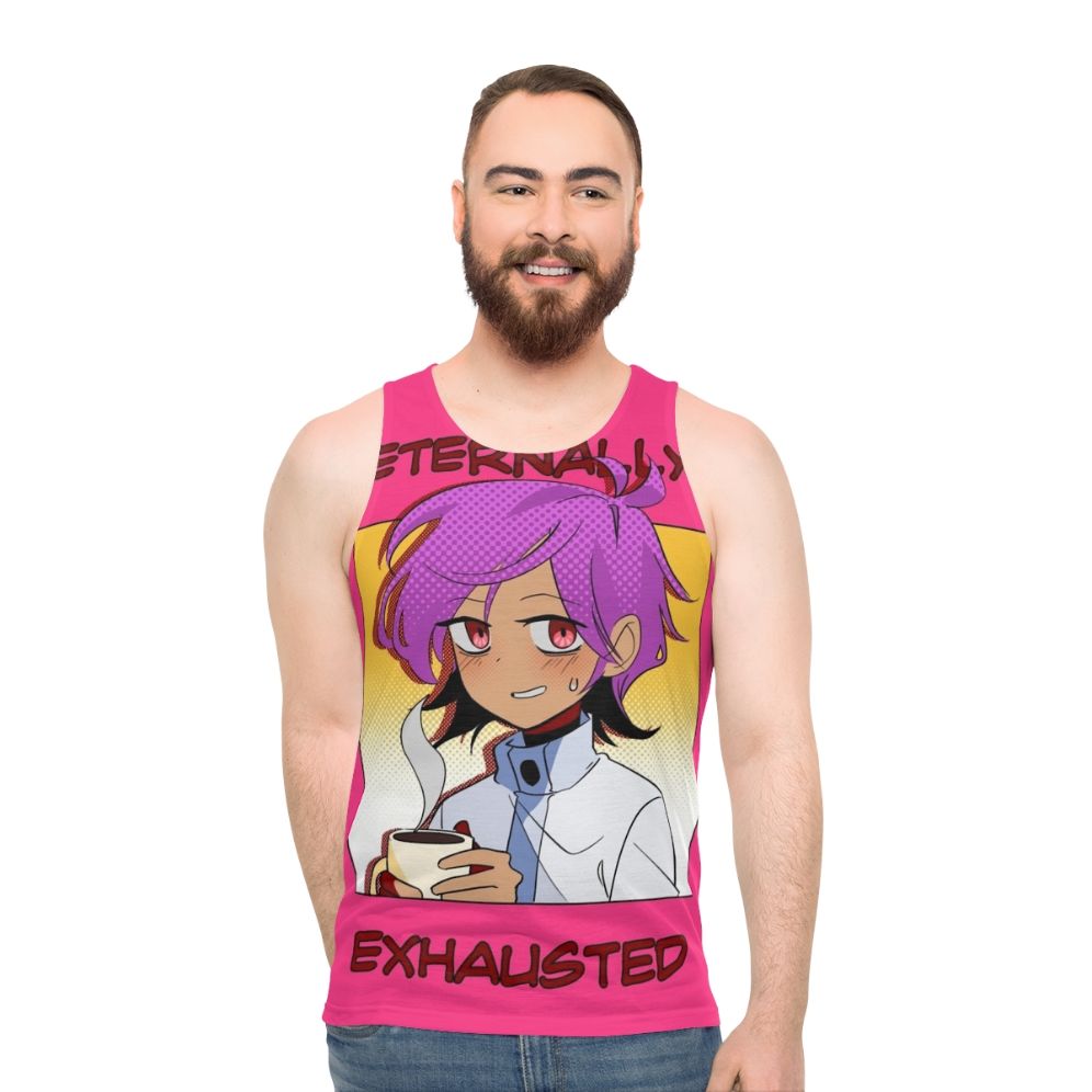 Tired and Exhausted Anime Webtoon Unisex Tank Top - men